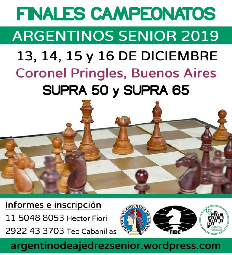 Campeonato Argentino Senior en Coronel Pringles