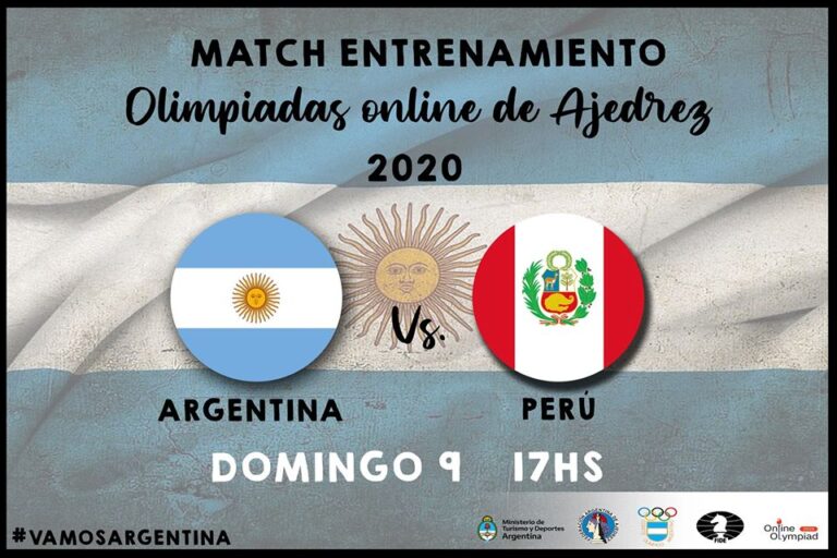 Olimpiada online: En un nuevo match de entrenamiento Argentina enfrenta a Perú
