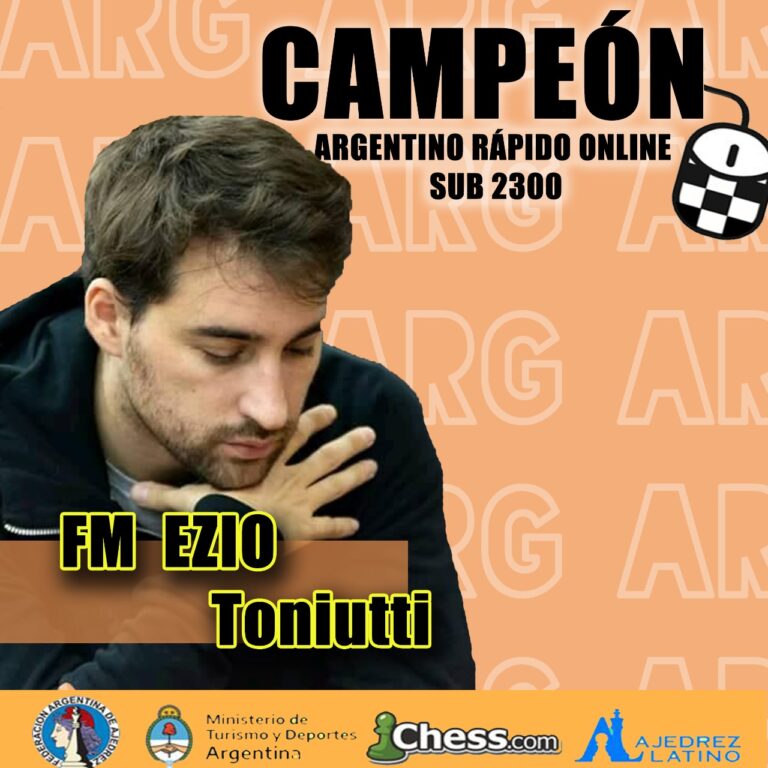 Toniutti nuevo Campeón Argentino Online Sub 2300