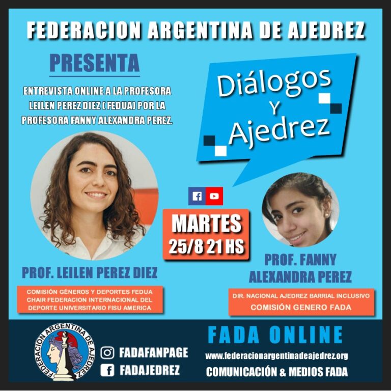 Diálogos y Ajedrez: Entrevista a la Prof. Leilen Perez Diez