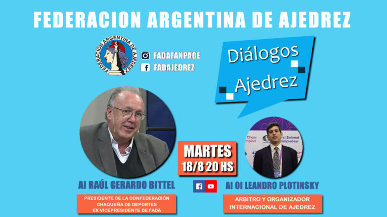 Diálogos y Ajedrez: Este martes entrevista online al AN Gerardo Bittel