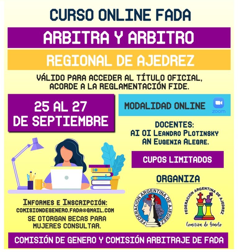 Curso online: Arbitra y Arbitro Regional de Ajedrez