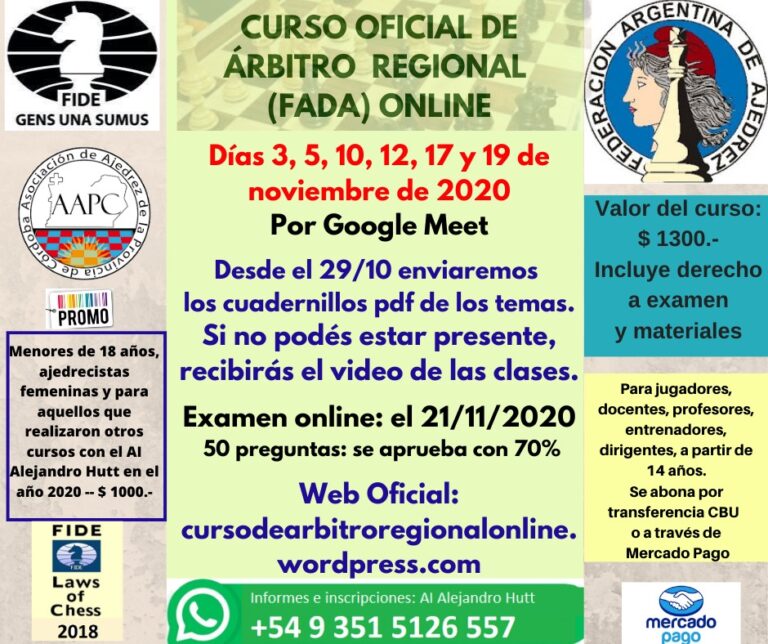 Curso de Arbitro Regional FADA