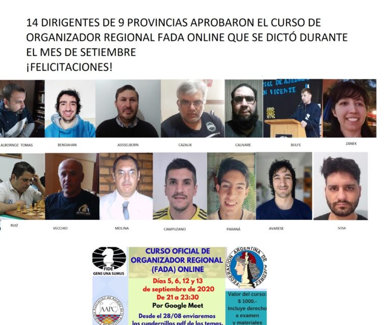 Con gran exito se realizaron cursos de Arbitro y Organizador Regional