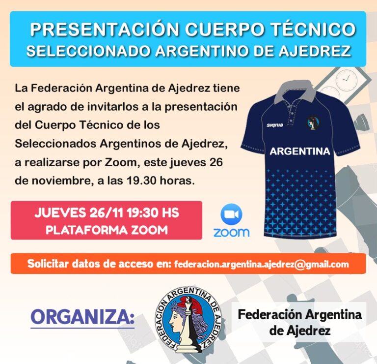 Presentación cuerpo técnico Seleccionado Argentino de Ajedrez