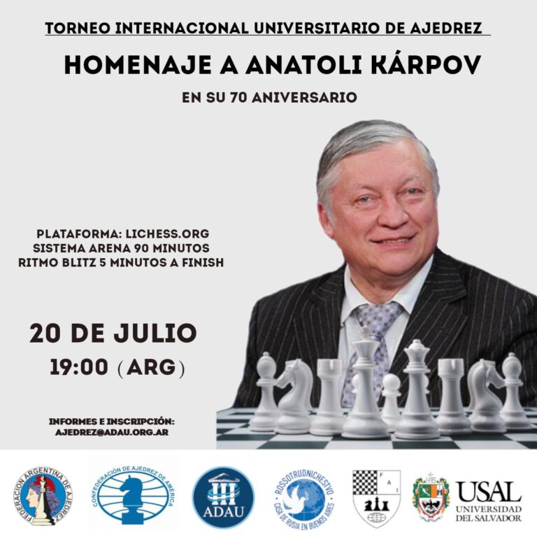 Torneo universitario homenaje a Anatoli Karpov