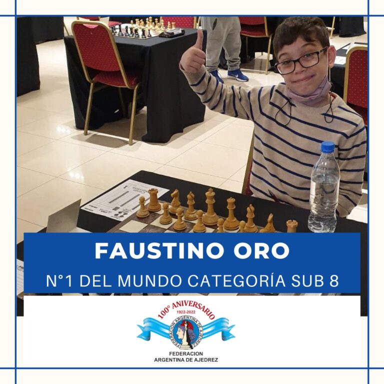 Faustino Oro nuevo numero 1 del mundo sub 8