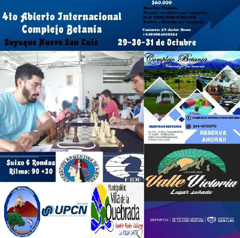 El 4º Abierto Internacional Complejo Betania de San Luis pone primera