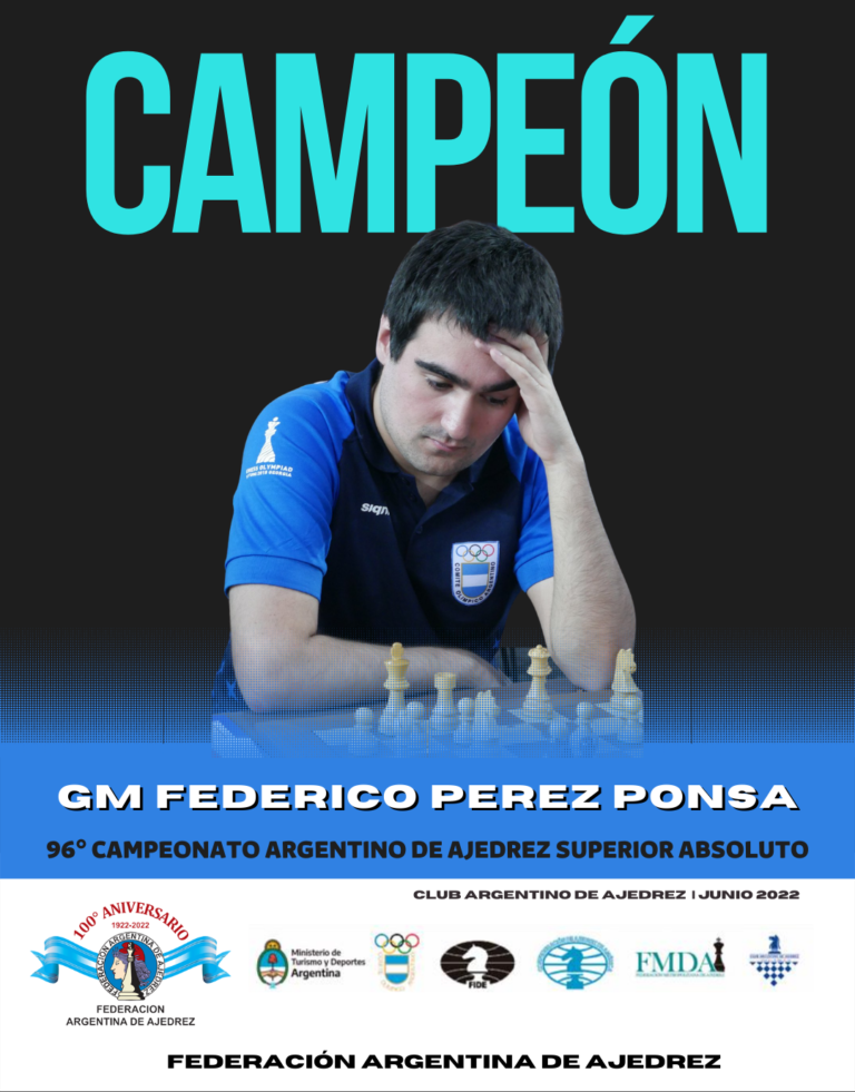 El GM Federico Perez Ponsa nuevo campeón argentino de ajedrez
