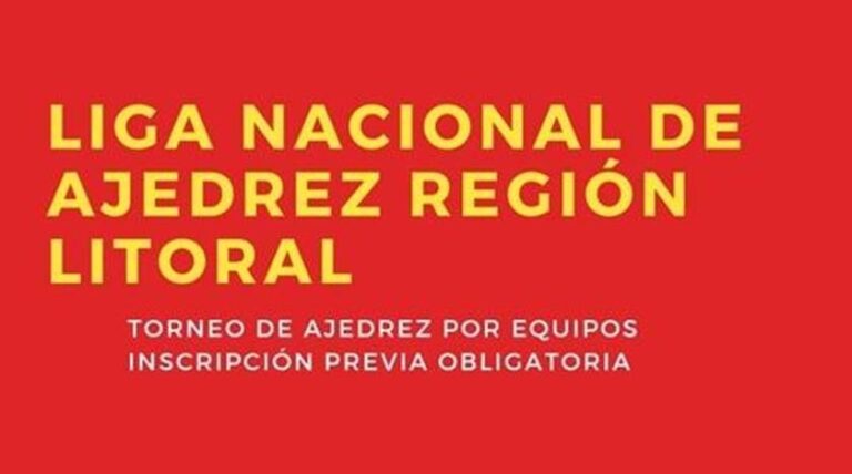 En Reconquista, Santa Fe se jugara la Liga Nacional de Ajedrez región Litoral