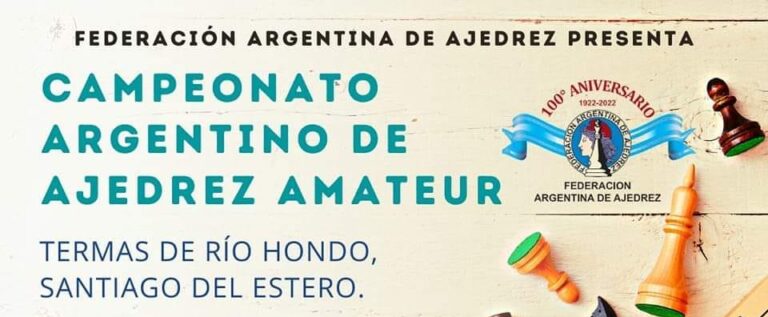 Final del Campeonato Argentino Amateur  20222:  18 al 21 de noviembre en Termas de Río Hondo