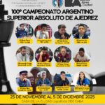 100° Final del Campeonato Argentino de Ajedrez – 25 de Noviembre al 5 de Diciembre