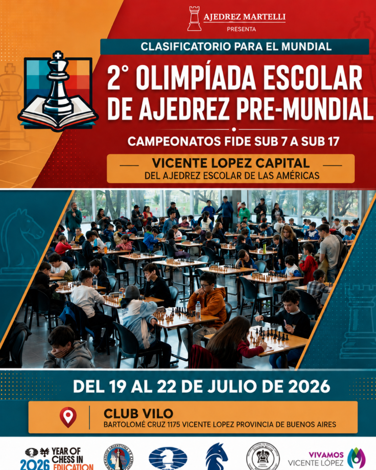 ¡Se viene una nueva fiesta del ajedrez escolar!